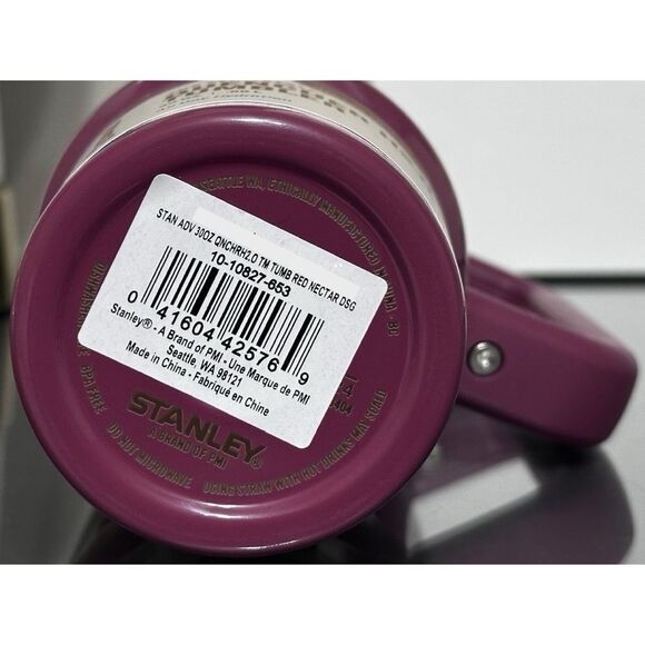 Stanley X CALIA Quencher H2.0 FlowState 30oz Tumbler, RED NECTAR - Picture 5 of 5